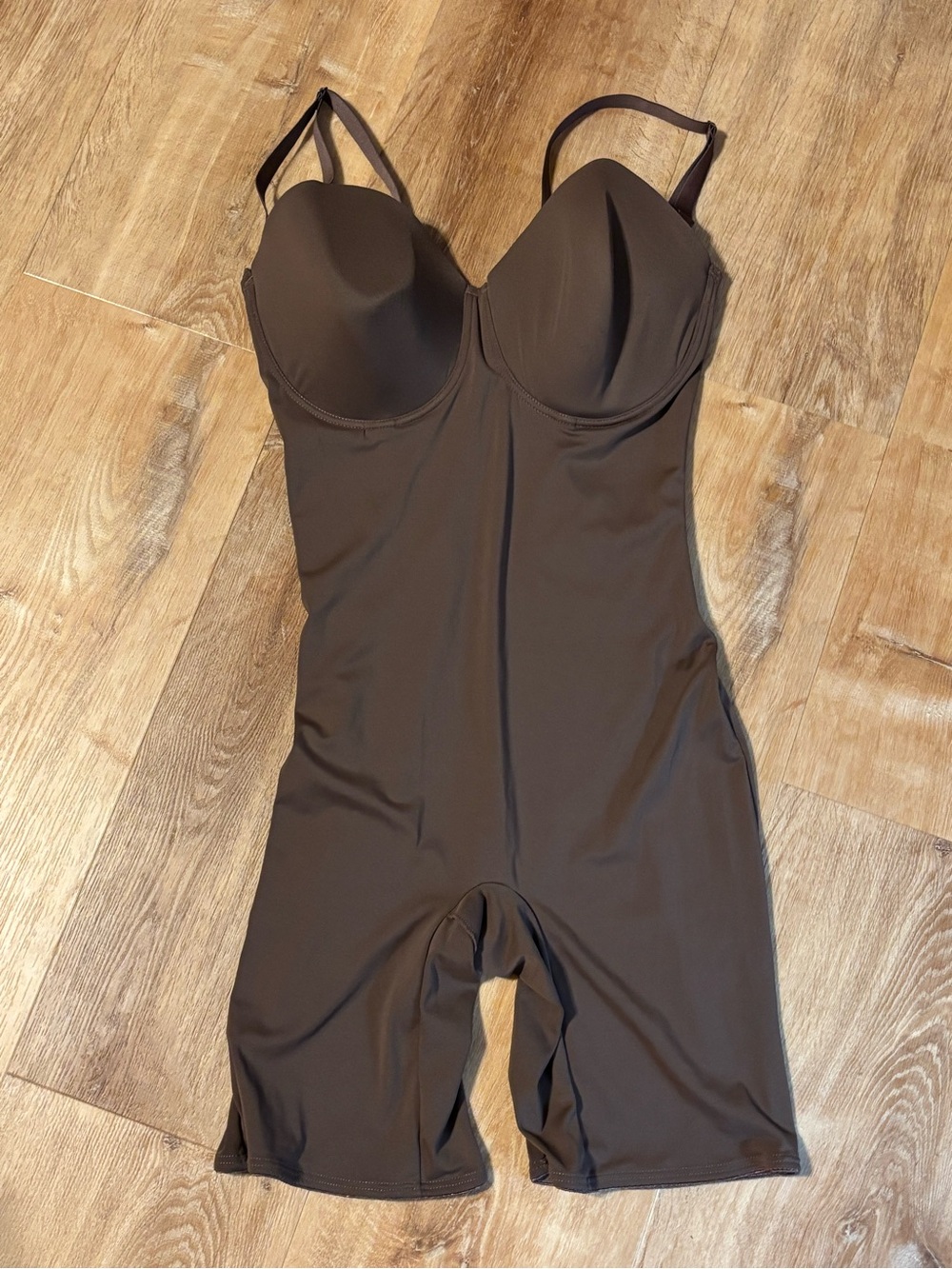 Women Brown Shaping Bodysuit 2x underwire removable adjustable strap  *2 for 20*